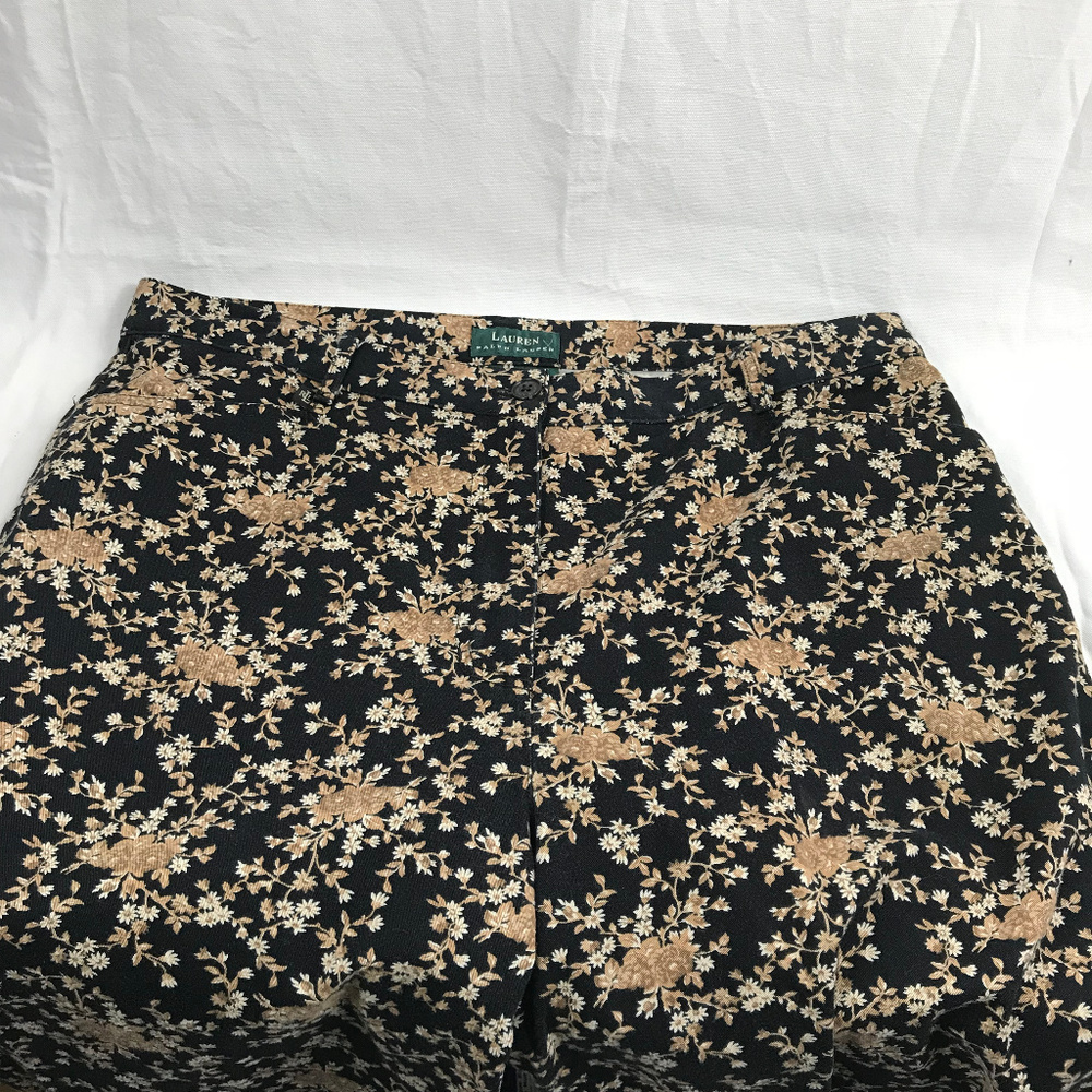 Ralph Lauren Navy Blue Jeans Small Flowers 14W - Picture 8 of 8